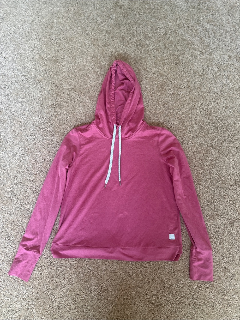 Vuori Women’s Pink/ Red Hooded Pullover
